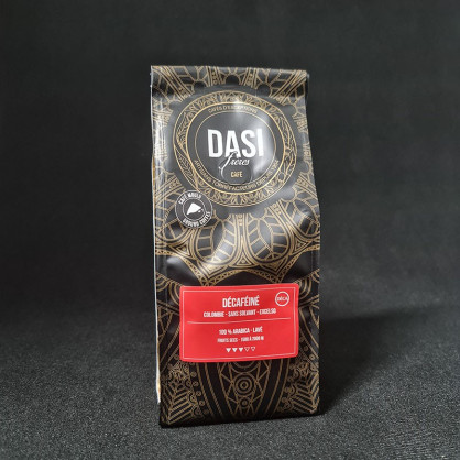 Café décaféiné moulu Colombie 250g Dasi Frères  Moulu