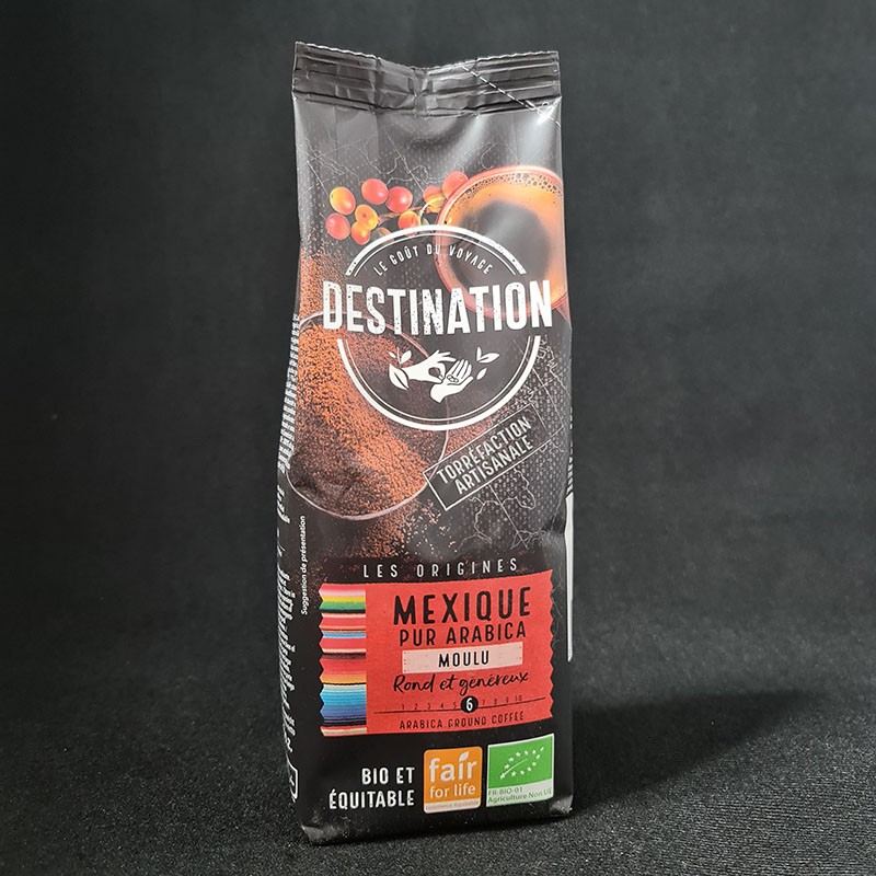 Café moulu Mexique bio Destination 250g