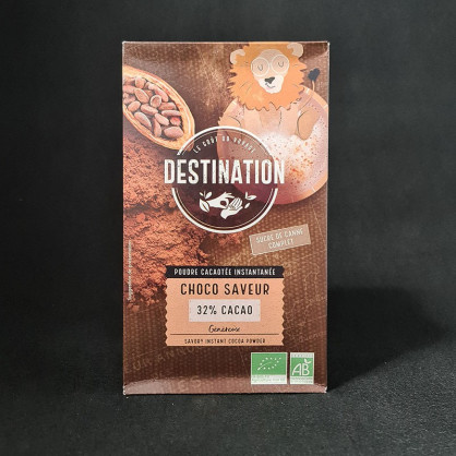 Choco saveur 32% cacao bio 800g Destination  Préparation chocolat chaud