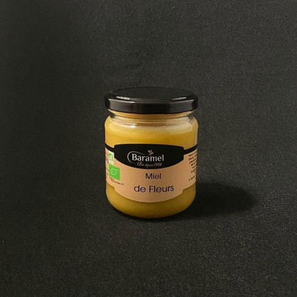 Miel de fleurs bio 250g Baramel  Miels