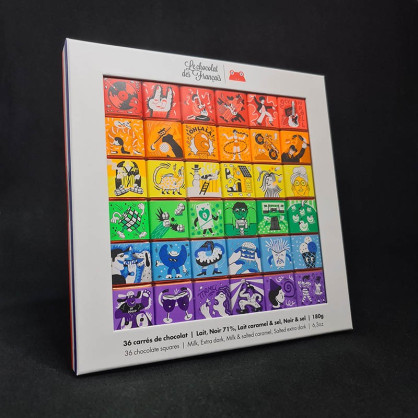 Coffret 36 chocolats 180g Le Chocolat des Français  Coffret de chocolat