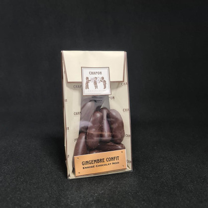 Poche gingembres confits chocolat noir 150g Chapon  Bonbons chocolat