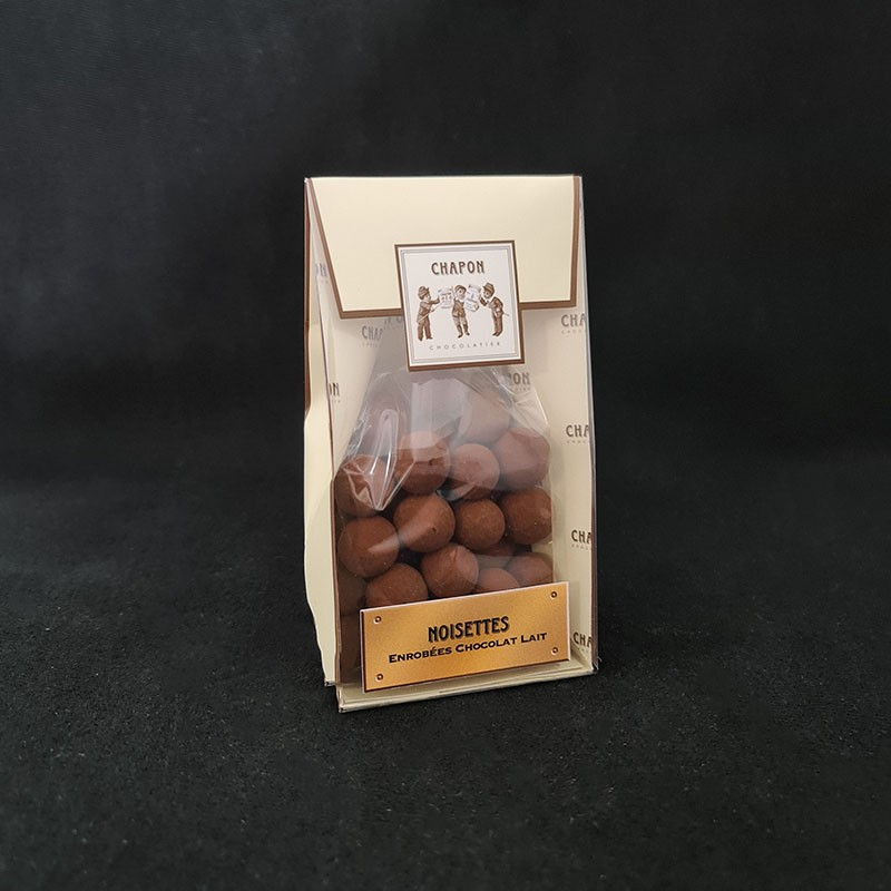 Poche noisettes chocolat au lait Chapon 150g  Bonbons chocolat