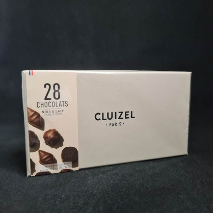 Coffret n28 chocolats noir et lait 305g Michel Cluizel  Coffret de chocolat