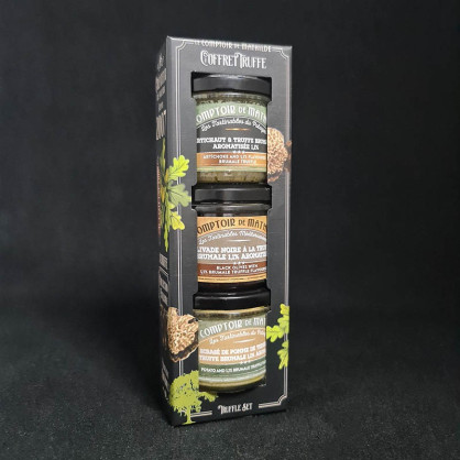 Coffret 3 tartinables truffe 90g Le Comptoir de Mathilde  Coffret salé