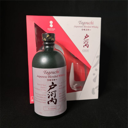 Coffret whisky kimawi 2 verres 70cl Togouchi  Blended whisky