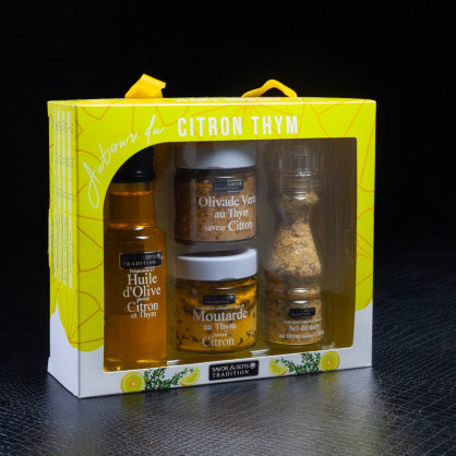 Coffret autour du citron et thym Savor&Sens  Coffret salé
