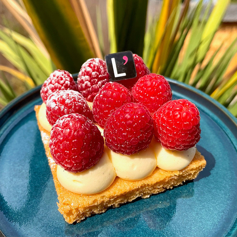 Tarte framboise 1p  Pâtisseries individuelles