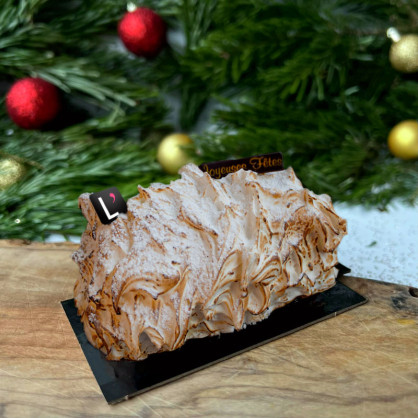 Bûche citron meringuée 1p (Disponible en 24h)  Pâtisseries individuelles