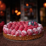 Tarte framboise 8P - (Disponible en 24h)  Pâtisseries à partager