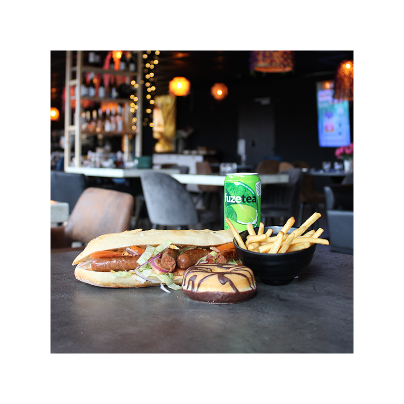 Le Sandwich Merguez et ses menus  Les sandwichs chauds