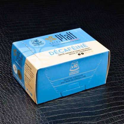 Capsules décaféiné café fruité et 100% naturel x10 Pfaff  Capsules et dosettes