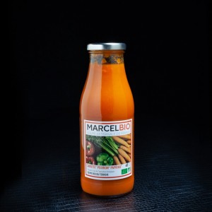 Soupe carotte-poivron-paprika Marcel bio 48cl  Soupes et croutons