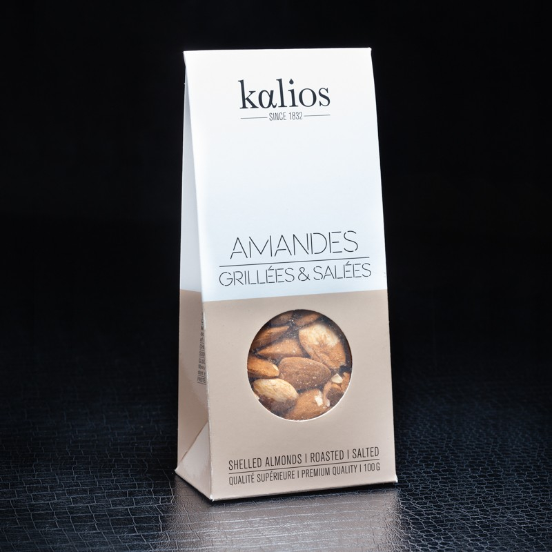 Amandes grillées et salées Kalios 100g  Fruits secs