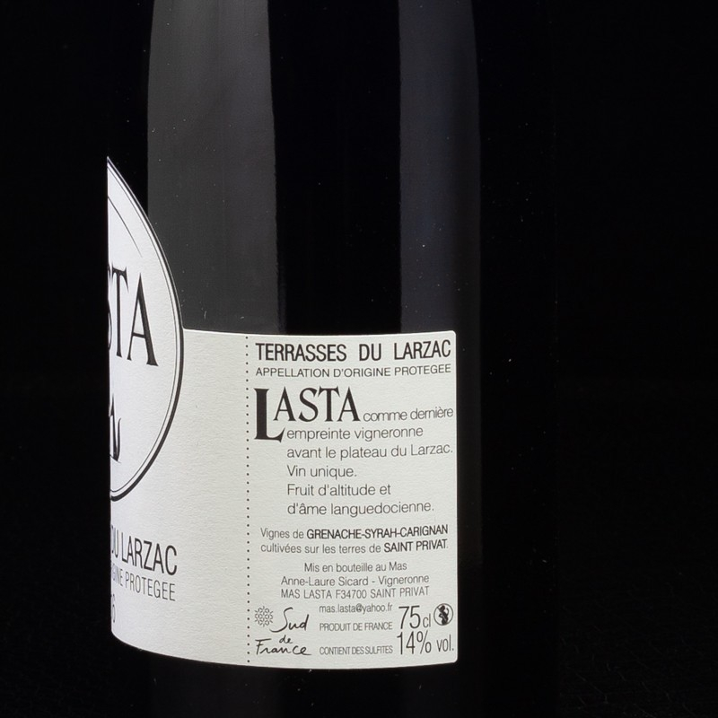 Vin rouge Terrasses du Larzac 2016 Mas Lasta 75cl  Caveee a vin