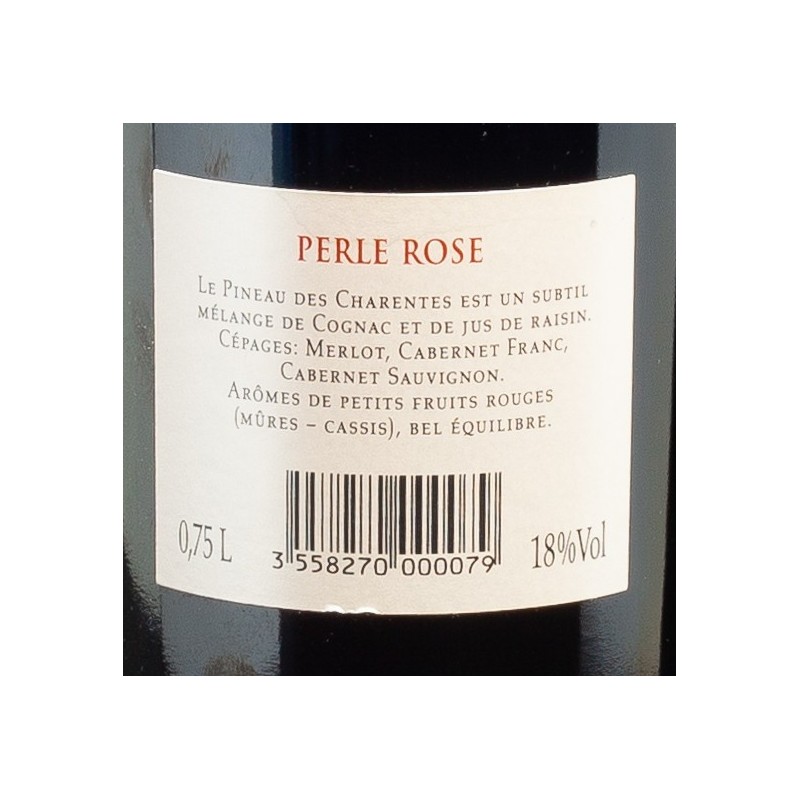 Pineau Perle Rosé Domaine Lhéraud 18% 75cl  Vins doux