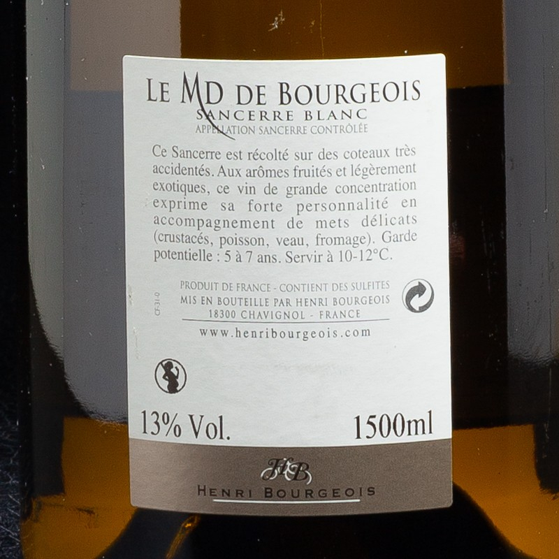 Sancerre Blanc 2019 Le MD Domaine Henri Bourgeois 1,5L  Vins blancs