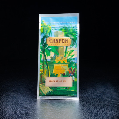 Tablette chocolat lait 52% 75g Chapon  Tablettes de chocolat