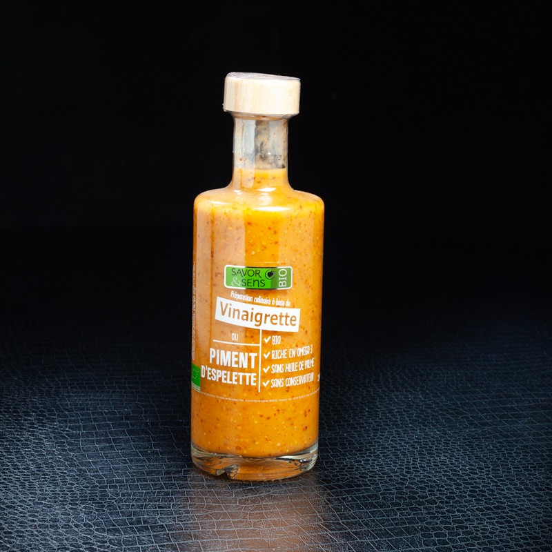 Vinaigrette piment d'Espelette Savor&Sens 25cl  Vinaigrettes