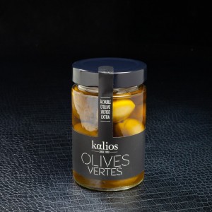 Olives vertes à l'huile d'olive extra vierge Kalios 160g  Olives