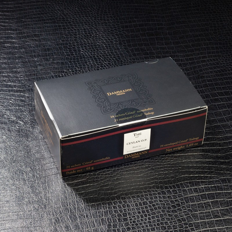 Thé noir ceylan O.P 24x48g sachets suremballés Dammann Frères  Thé noir