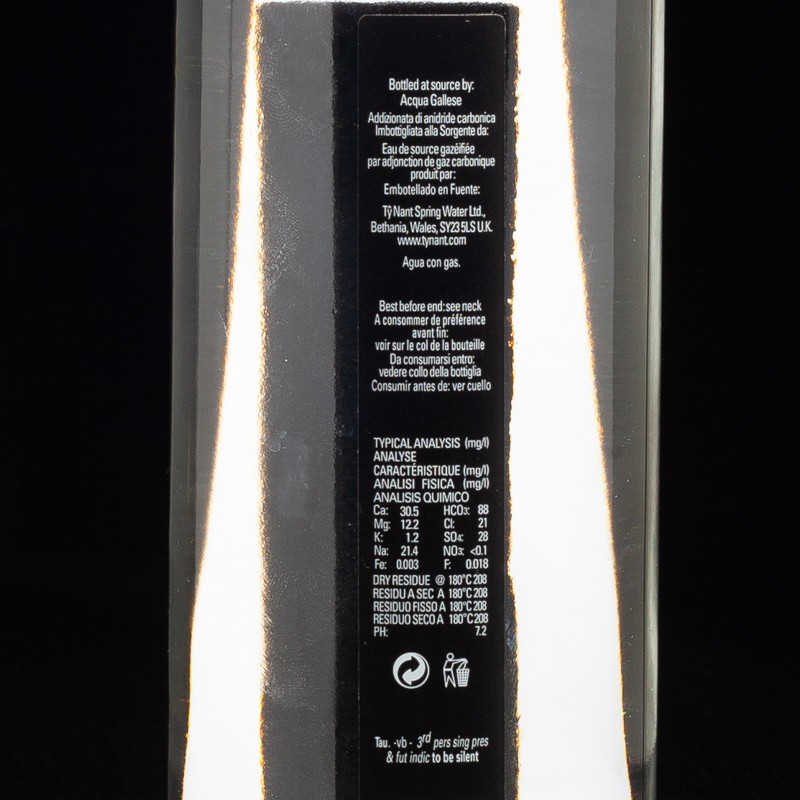 Spring water sparkling gazeuse 75cl Tau  Eaux gazeuses