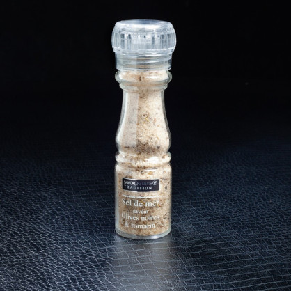 Sel de mer olives noires romarin 145g Savor&Sens  Sel