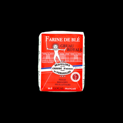 Farine de blé T55 gruau royale 1kg Moulin de Versailles  Farines, sucres et aides à la pâtisserie