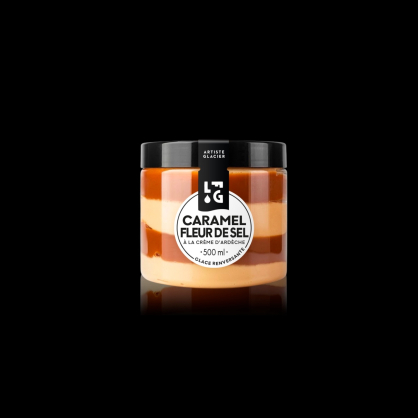 Glace caramel fleur de sel 500ml La Fabrique Givrée  Crème glacée