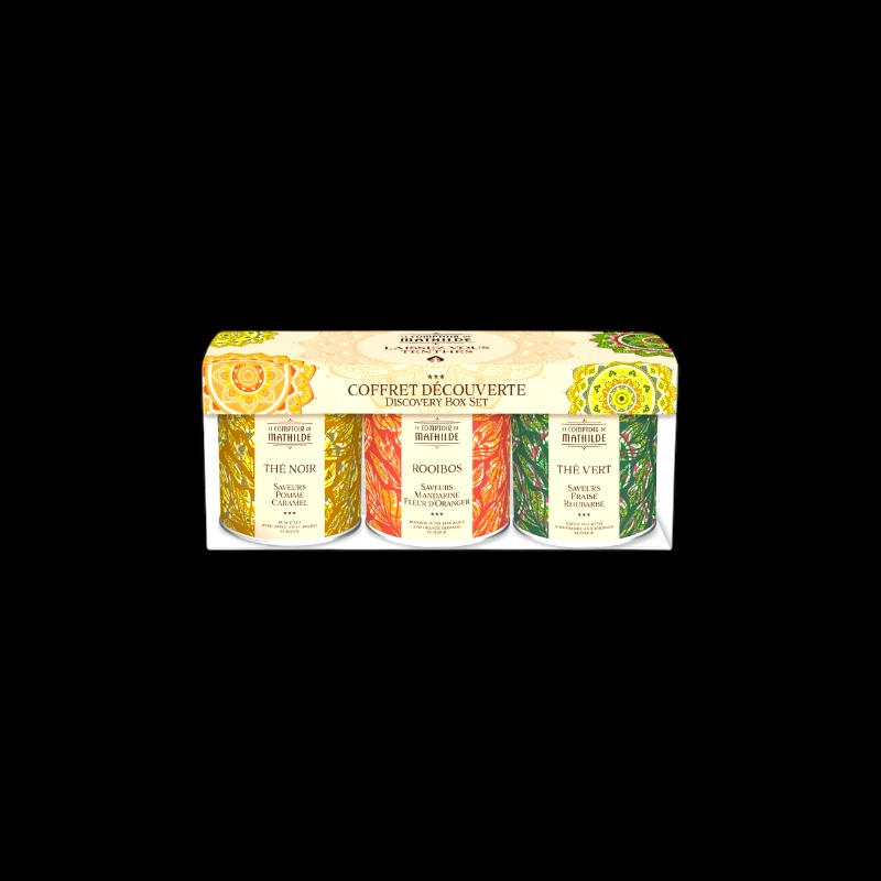 Coffret découverte thé infusion 75g Le Comptoir de Mathilde  Coffret sucré