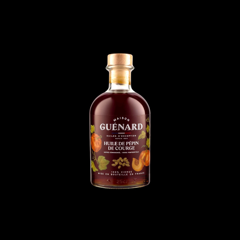 Huile pépin courge 100% vierge 24cl Guénard  Miels