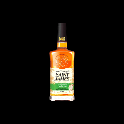 Rhum arrangé gingembre citron vert 70cl St James  Cave à rhums