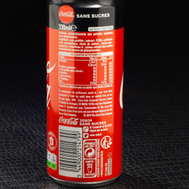 Coca cola zéro sans sucre 33cl  Boissons gazeuses