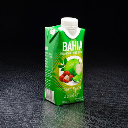 Jus de goyave, citron vert et litchi 33cl Bahia  Jus de fruits