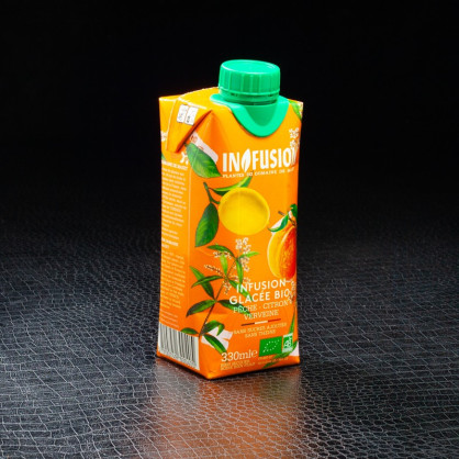 Infusion glacé bio pêche, citron, verveine 33cl Infusion  Infusions glacées