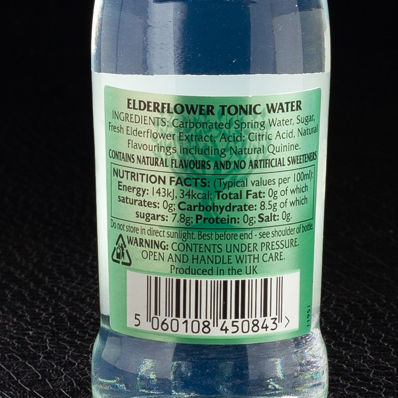 Elderflower tonic water 20cl Fever Tree  Limonades, limes et tonics