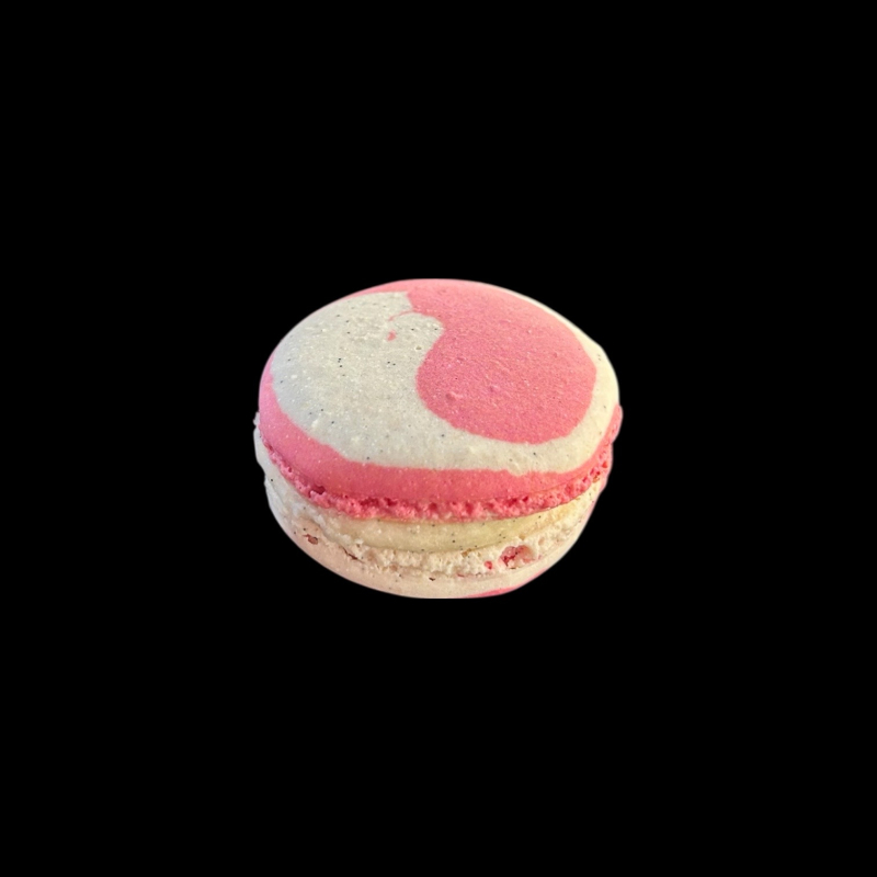 Macaron vanille framboise  Macarons sucrés