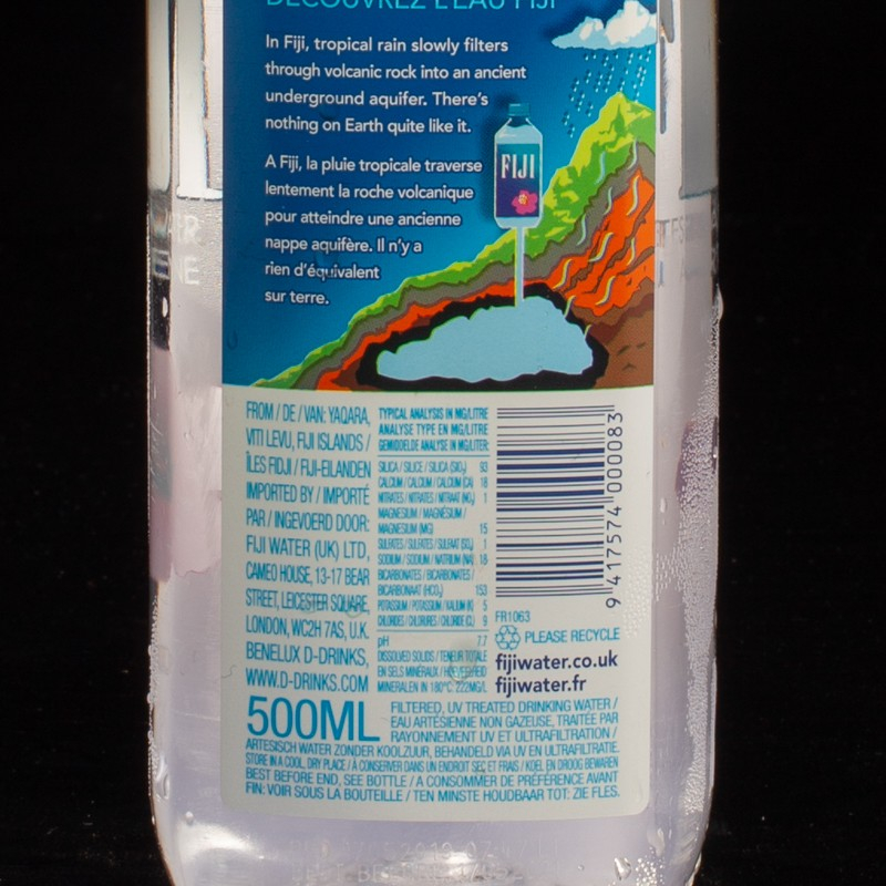 Eau plate 50cl Fiji  Eaux plates