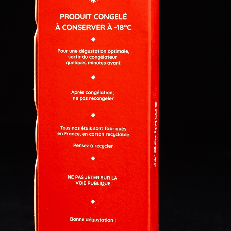 Glace jolie fraise Emki Pop  Glaces en bâtonnets et cornets