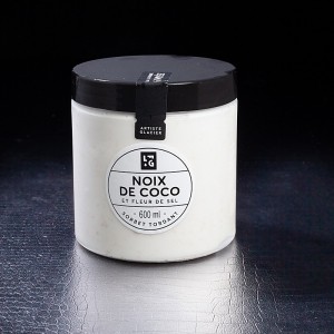 Glace noix de coco fleur de sel La fabrique Givrée 600ml  Glaces en pots