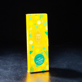 Glace pop rhubarbe Emki Pop  Glaces en bâtonnets et cornets