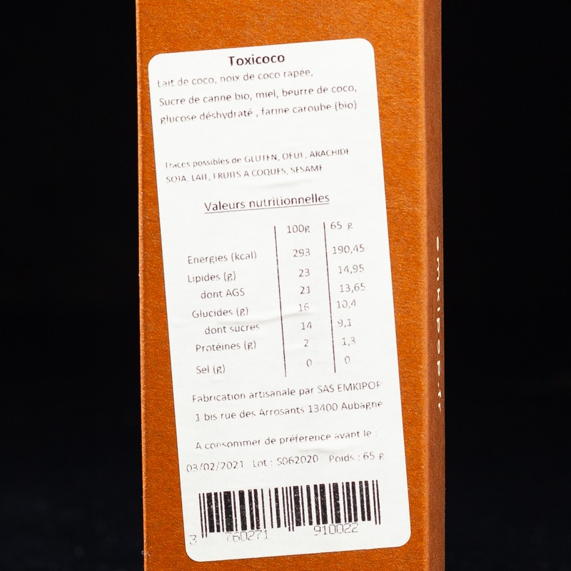 Glace toxicoco Emki Pop  Glaces en bâtonnets et cornets