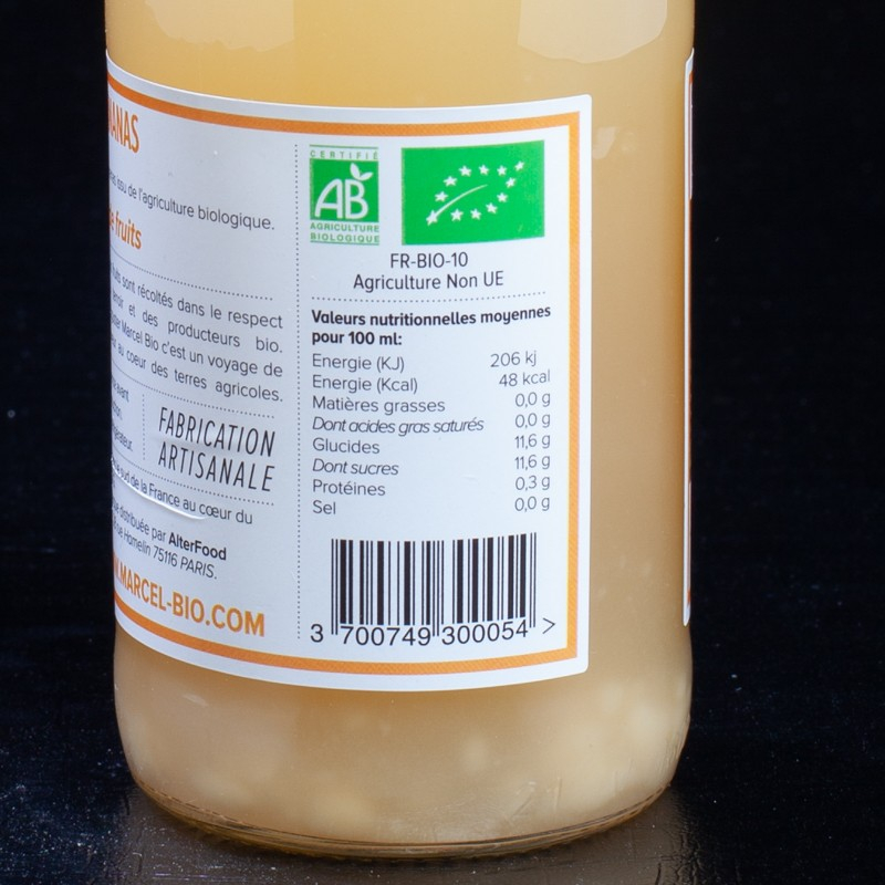 Jus d'ananas 25cl Marcel Bio  Jus de fruits