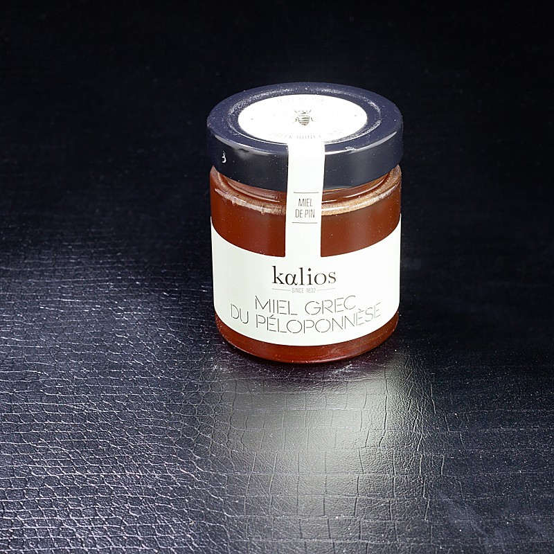 Miel de pin grec du Péloponnèse 250g Kalios  Miels