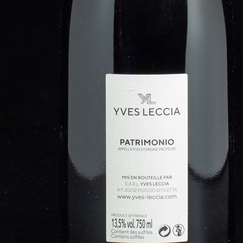 NPT - Vin rouge Patrimonio 2016 E Croce Domaine Yves Leccia 75cl  Accueil