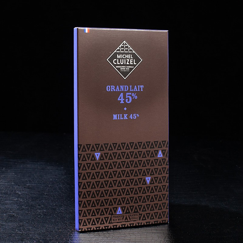 Tablette chocolat au lait 45% 70g Michel Cluizel  Tablettes de chocolat