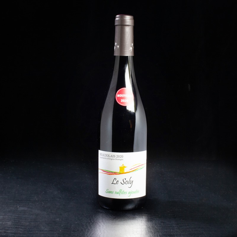 Vin rouge Beaujolais Nouveau Le Soly 2020 75cl  Vins rouges