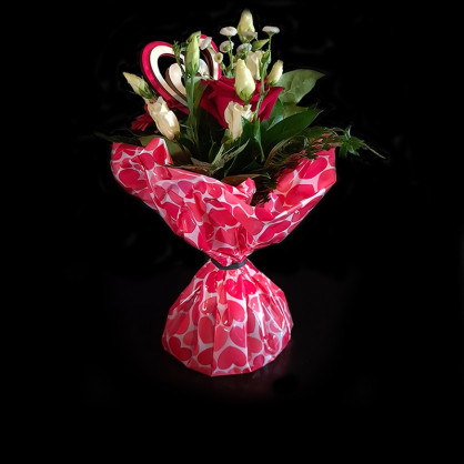Bouquet de fleurs Saint Valentin