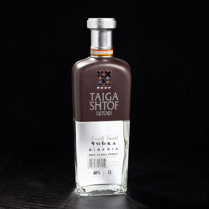 Vodka Siberia 40% 1L Taiga Shtof  Cave à vodkas