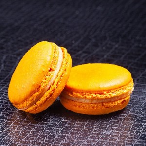 Macaron abricot  Macarons sucrés